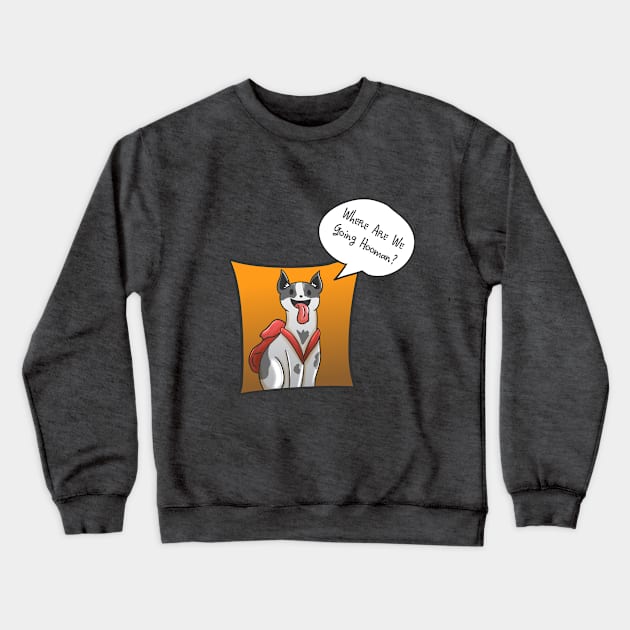 Camping With Doggo Crewneck Sweatshirt by Kidrock96